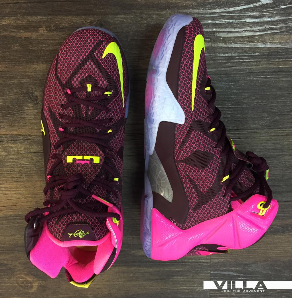 Lebron 12 sale burgundy