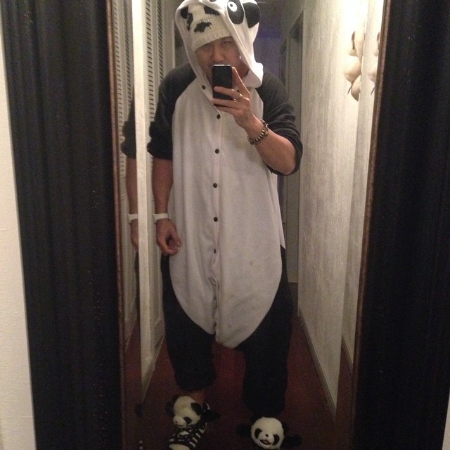 Best Sneakerhead Halloween Costumes of 2014: Giant Panda with Jeremy Scott Panda Shoes