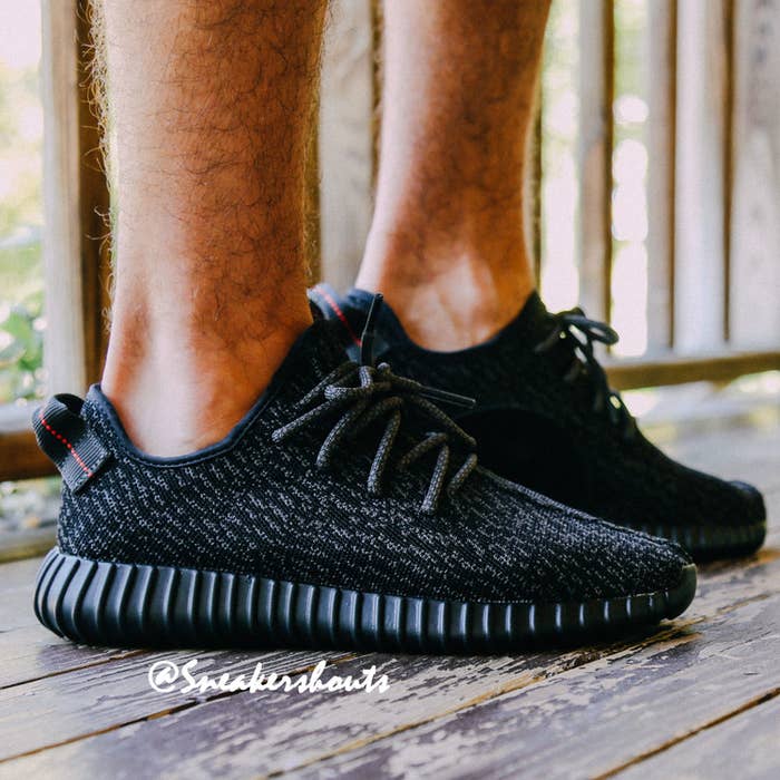 adidas YEEZY BOOST 350 V2 All-Black On-Foot Look