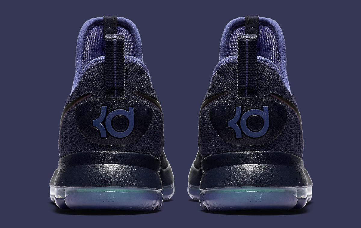 Nike KD 9 Dark Purple Dust Release Date Heel 843392-450