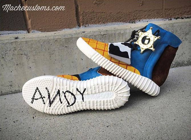 adidas Yeezy 750 Boost Toy Story Andy Custom