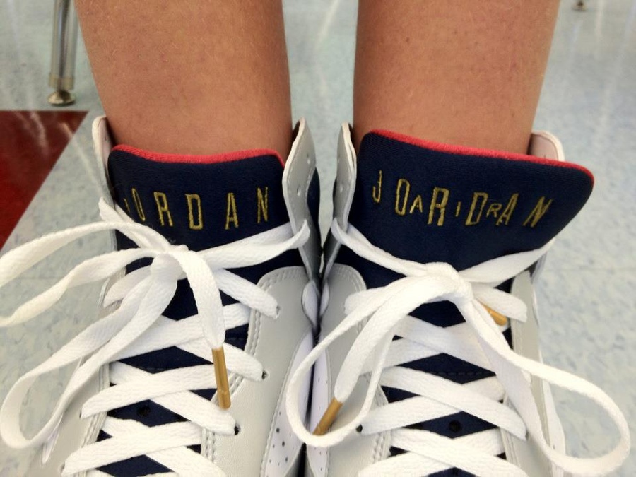 Air Jordan 7 Retro &#x27;Olympic&#x27; with No &#x27;Air&#x27;