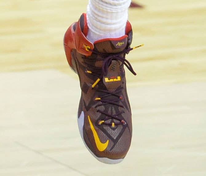 LeBron James wearing the &#x27;Double Helix&#x27; Nike LeBron XII 12 PE (5)