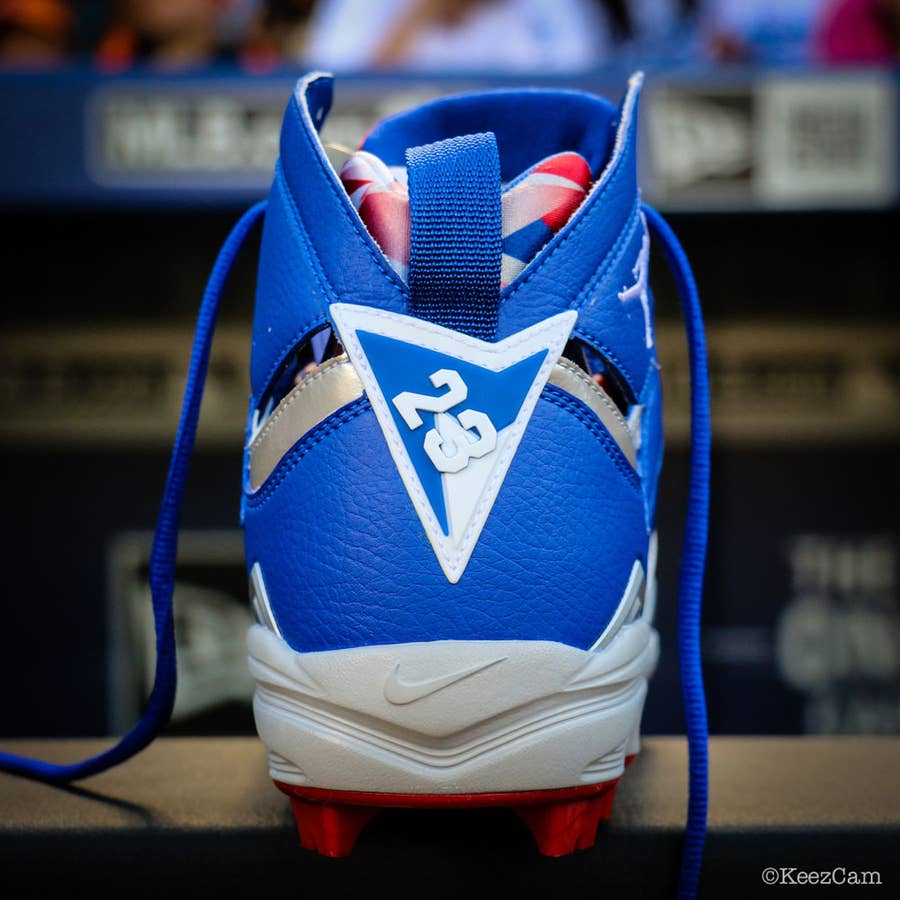 Carl Crawford's Air Jordan 7 “Dodgers” PE Cleats •