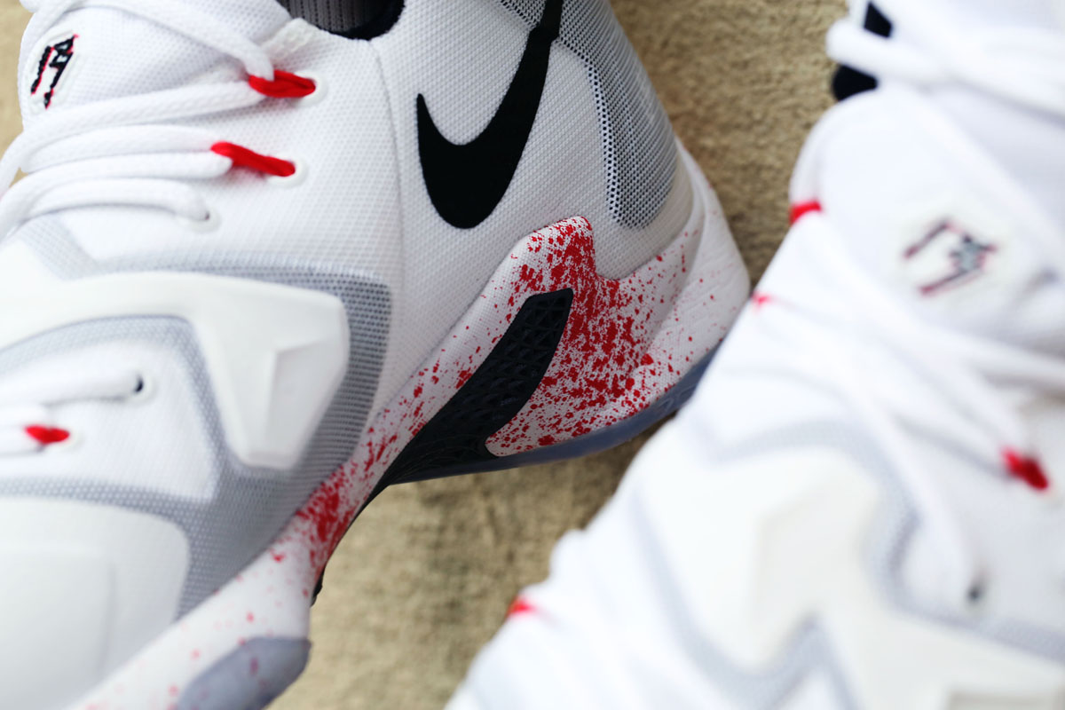 Lebron 13 blood store splatter