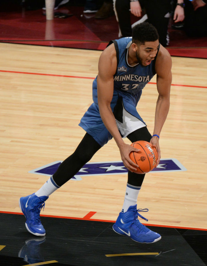 Karl-Anthony Towns Wearing the Nike Hyperfuse 2014