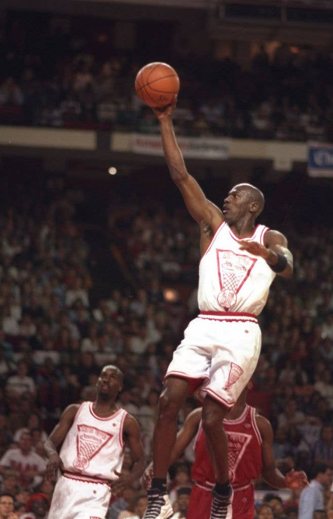 Air Jordan 9, B.J. Armstrong Player Exclusive, Game Worn, Nike, 1994