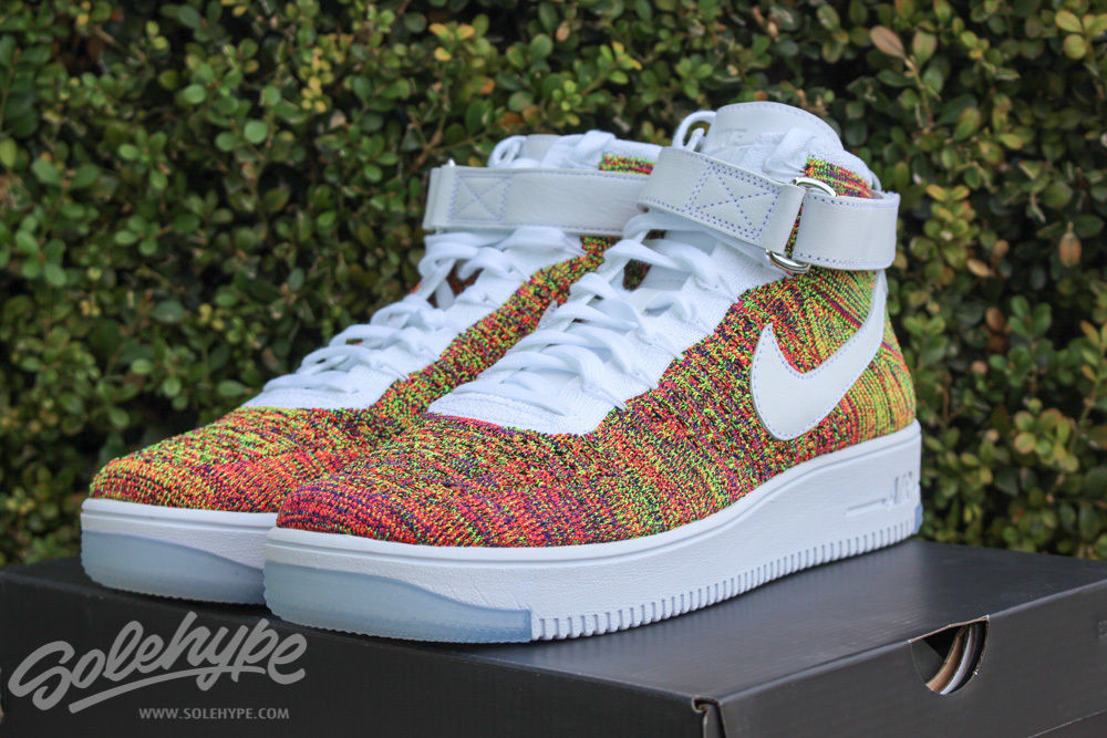Multicolor Nike Air Force 1 Flyknit 817420-700 (2)