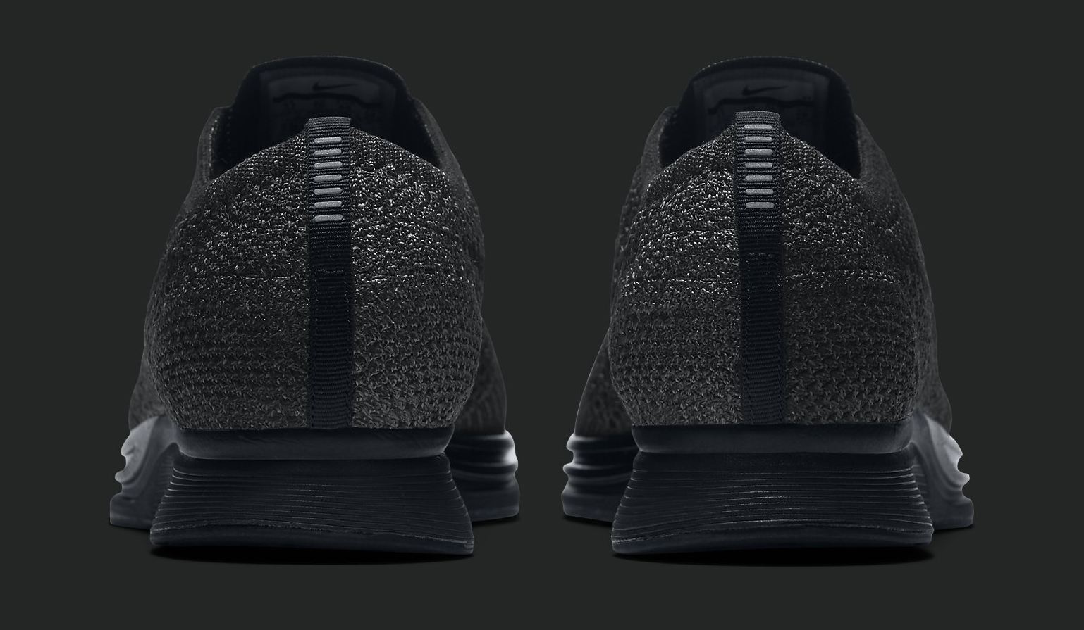 Nike Flyknit Triple Black Heel