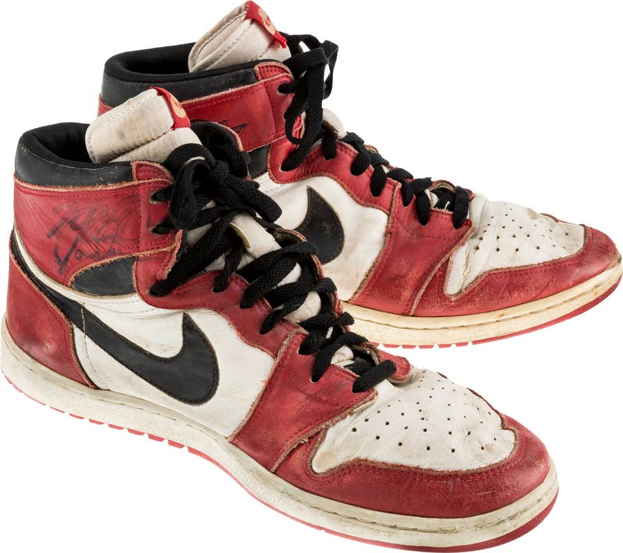 Michael Jordan's Game-Worn 1985 Air Jordan 1 Sneakers