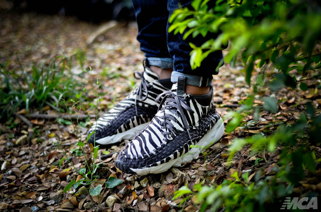 foshizzles wearing the &#x27;Zebra&#x27; Nike Air Footscape Woven Chukka