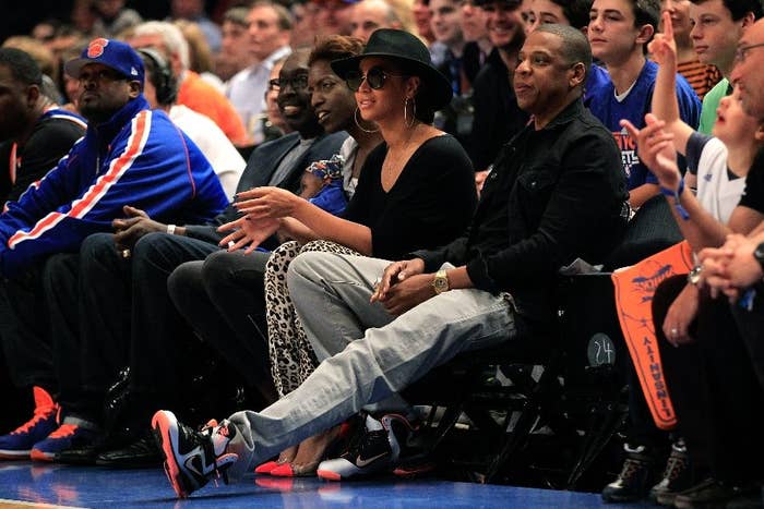 Jay-Z wearing Nike LeBron 9 IX Mango (1)