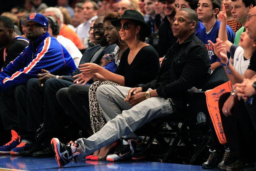 Jay-Z wearing Nike LeBron 9 IX Mango (1)