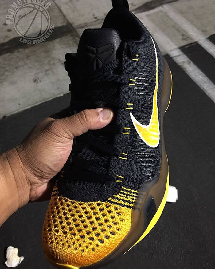 Nike Kobe 10 Elite Black/Yellow Hollywood Nights PE (1)