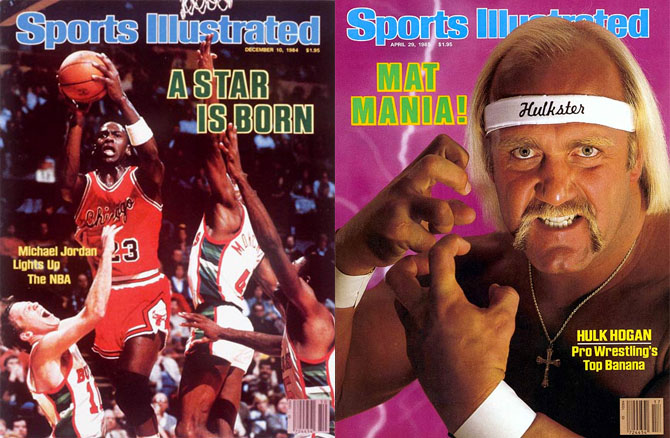 Michael Jordan &amp; Hulk Hogan Cover Sports Illustrated