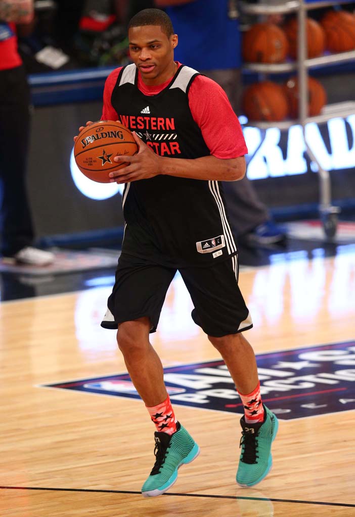 Russell Westbrook wearing Air Jordan XX9 29 All Star Practice (1)