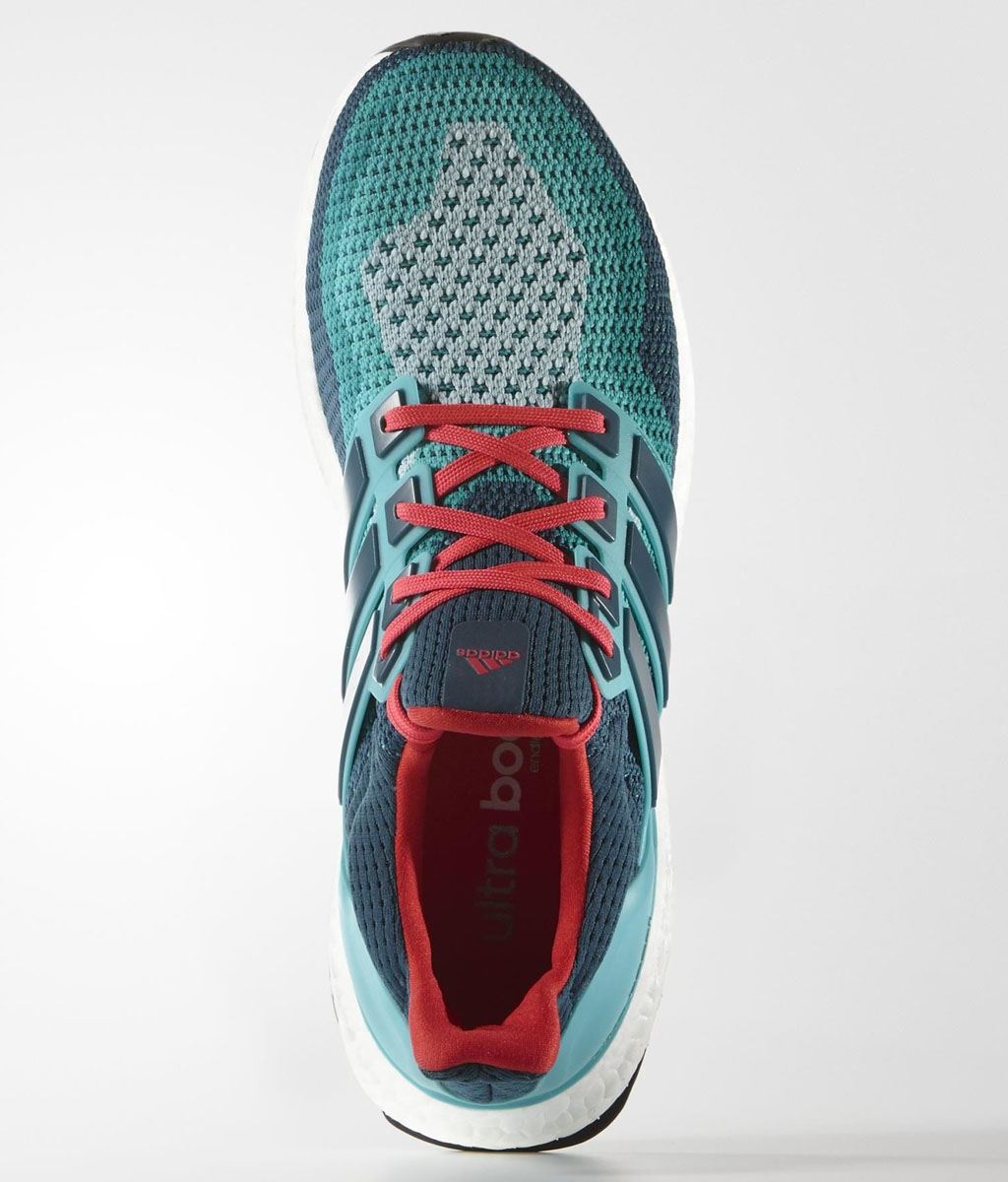 adidas Ultra Boost 2016 Wave Blue/Teal-Red (2)