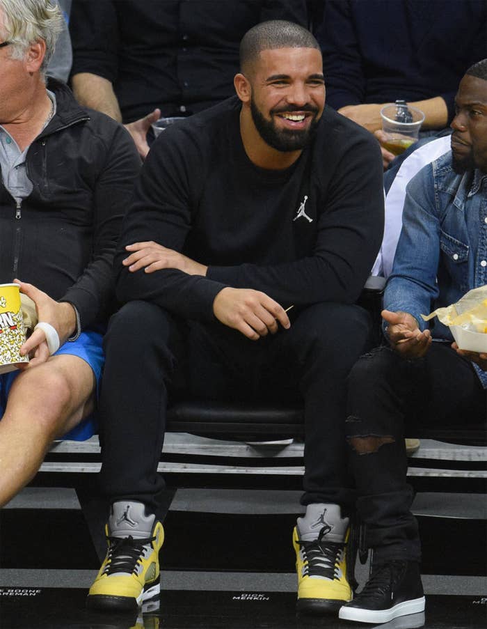 Drake wearing the &#x27;Tokyo23&#x27; Air Jordan 5 (1)