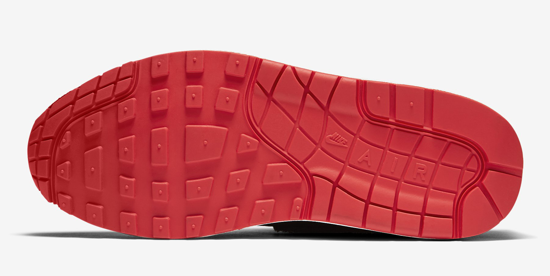Nike Air Max 1 Sherpa Black Red 454746-010 Sole