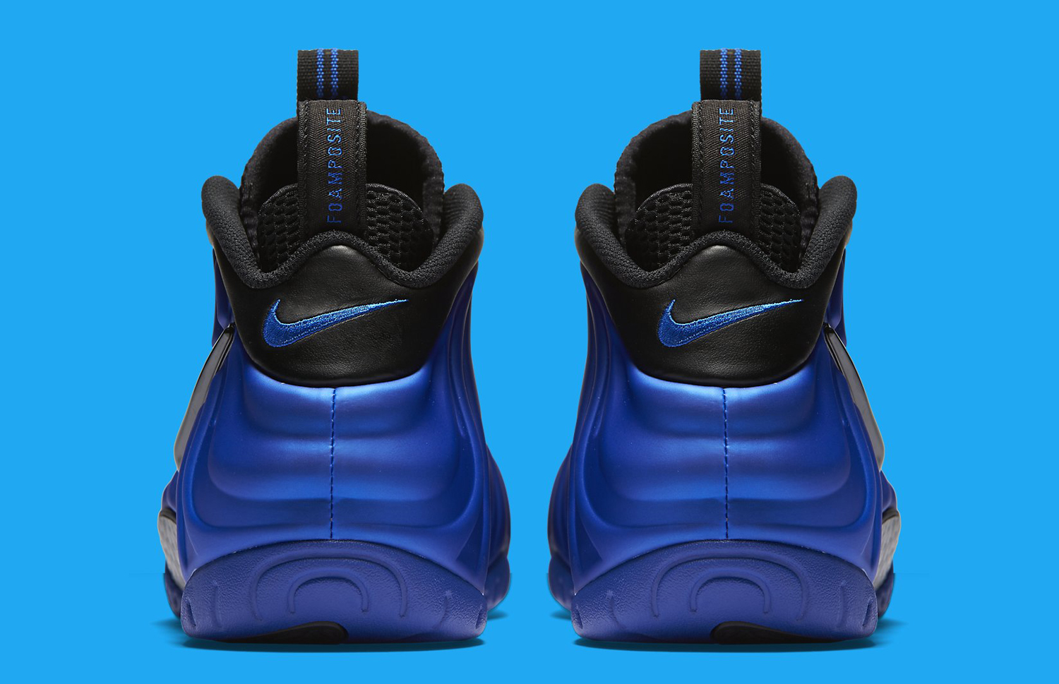 Nike Foamposite Pro Hyper Cobalt Heel