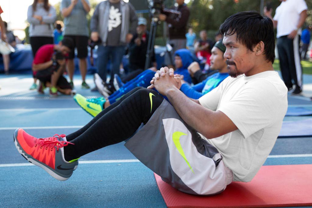 Manny Pacquiao Training in the Nike Free Trainer 5.0 V6