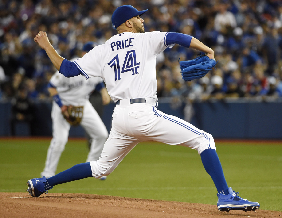 MLB #SoleWatch: David Price Pitches in 'Blue Jays' Air Jordan 4 Cleats