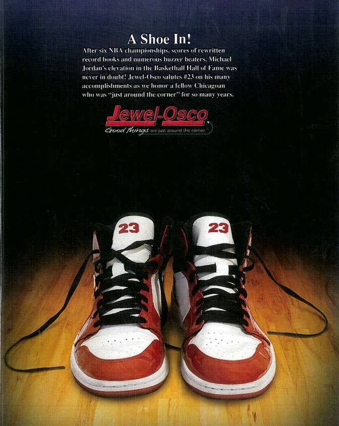 Michael Jordan Jewel Osco Air Jordan 1 Ad