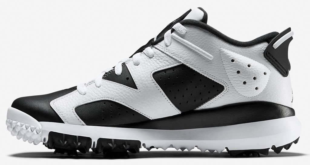 Air Jordan 6 Golf Shoes White/Black (2)