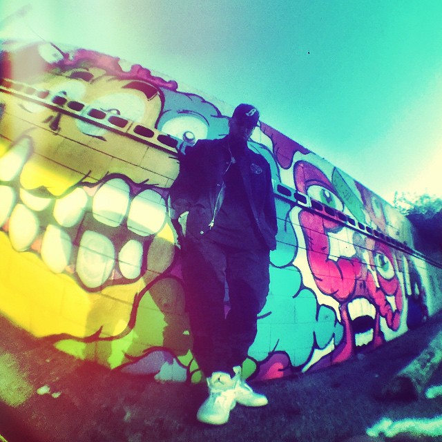 Chris Brown wearing the &#x27;White Metallic&#x27; Air Jordan V 5