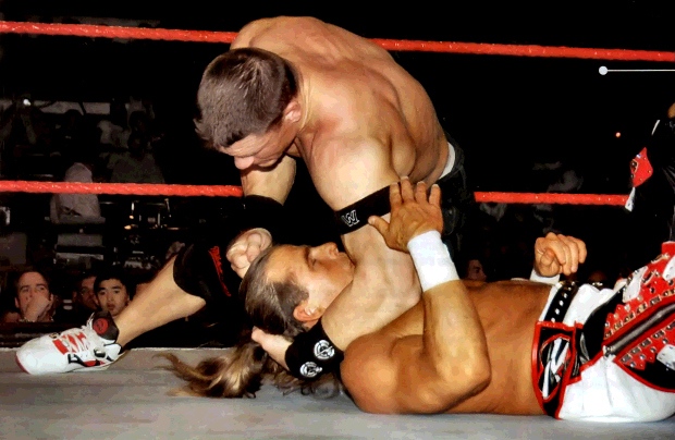 John Cena wearing Reebok Pump Omni Lite