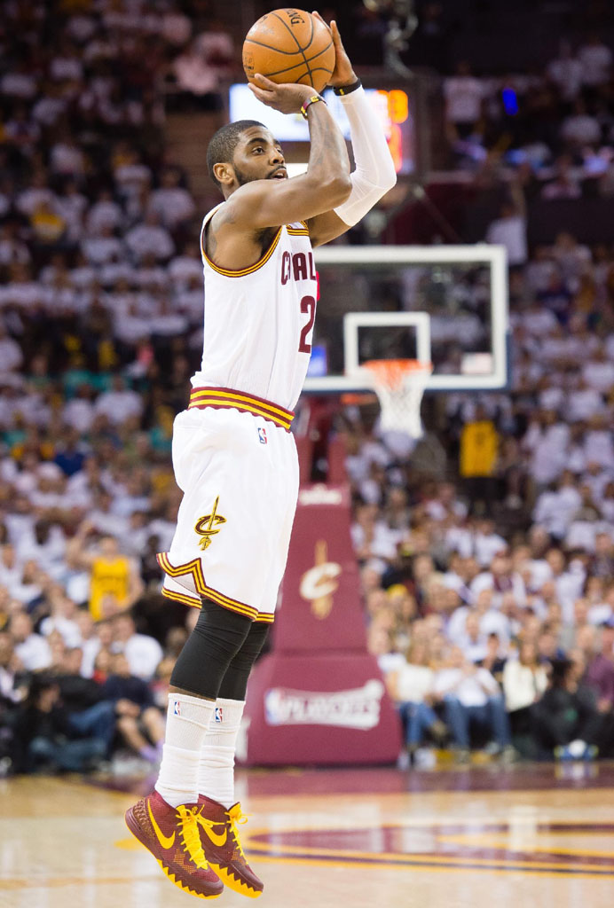 Kyrie 1 white 2025 and gold