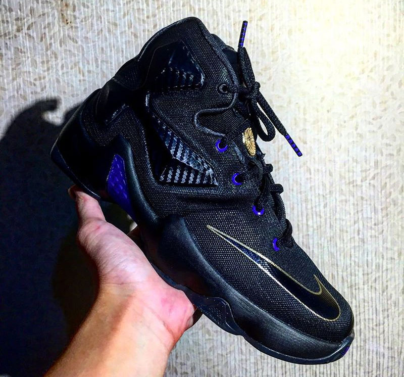 Nike LeBron 13 Black/Purple-Gold (1)