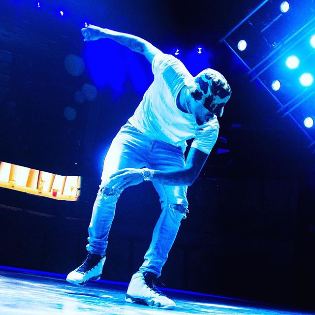 Chris Brown wearing &#x27;The Spirit&#x27; Air Jordan 9