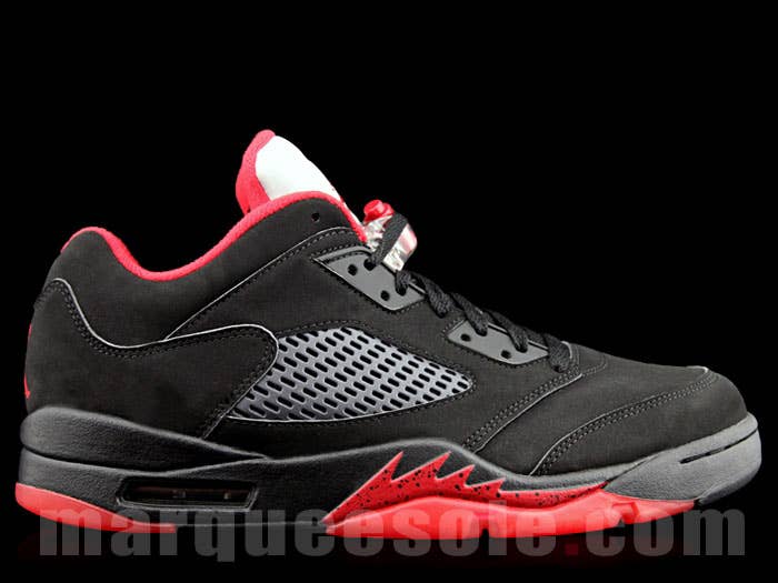 Air Jordan 5 Low Alternate 90 Black/Red 819171-001 (1)