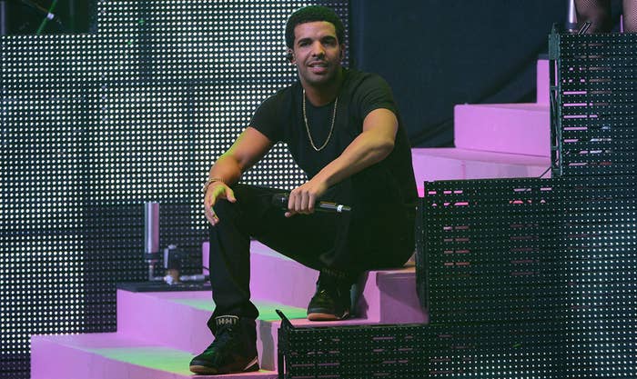 Drake wearing Air Jordan VII 7 Golden Moments GMP (1)