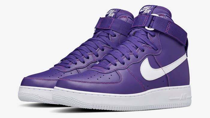 Nike Air Force 1 Purple Leather