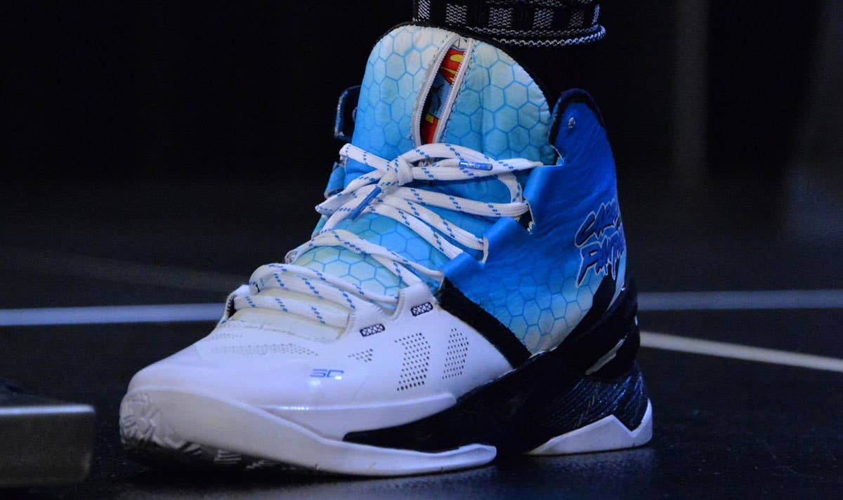 Cam Newton Superman Under Armour Curry Shoes