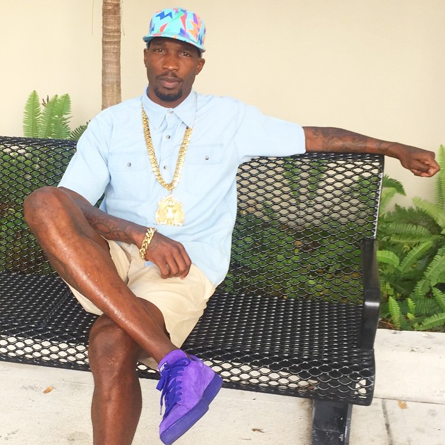 Chad Johnson wearing the PUMA Suede