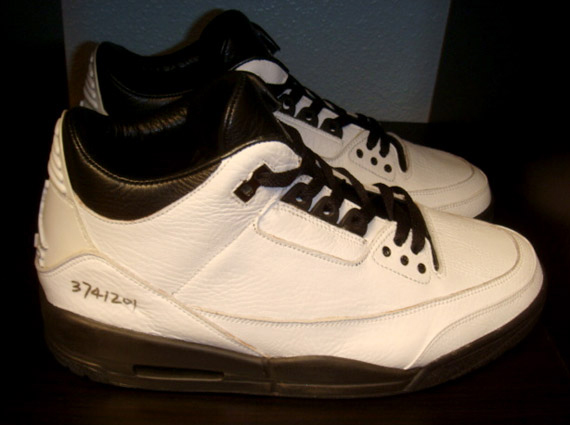 Air Jordan III 3 White/Black Sample