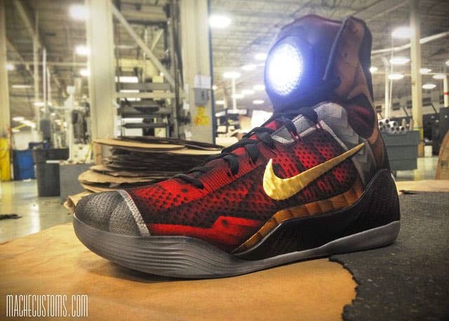 Nike Kobe 9 Iron Man Custom Shoes by Mache (2)