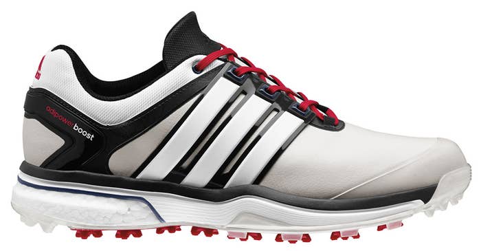 adidas adiPower Boost Golf Shoes White/Black-Red