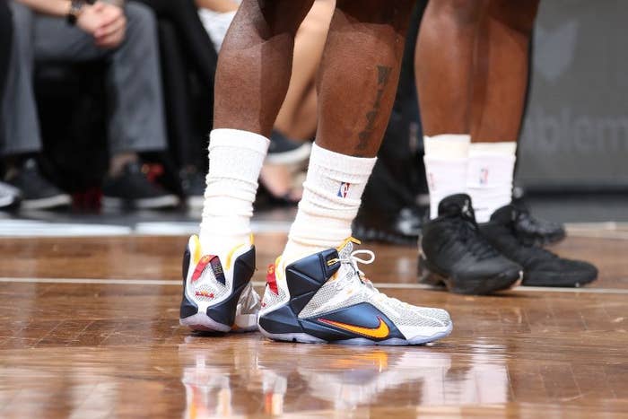 SoleWatch: Up Close With LeBron James' Red/Yellow Nike LeBron 12 PE