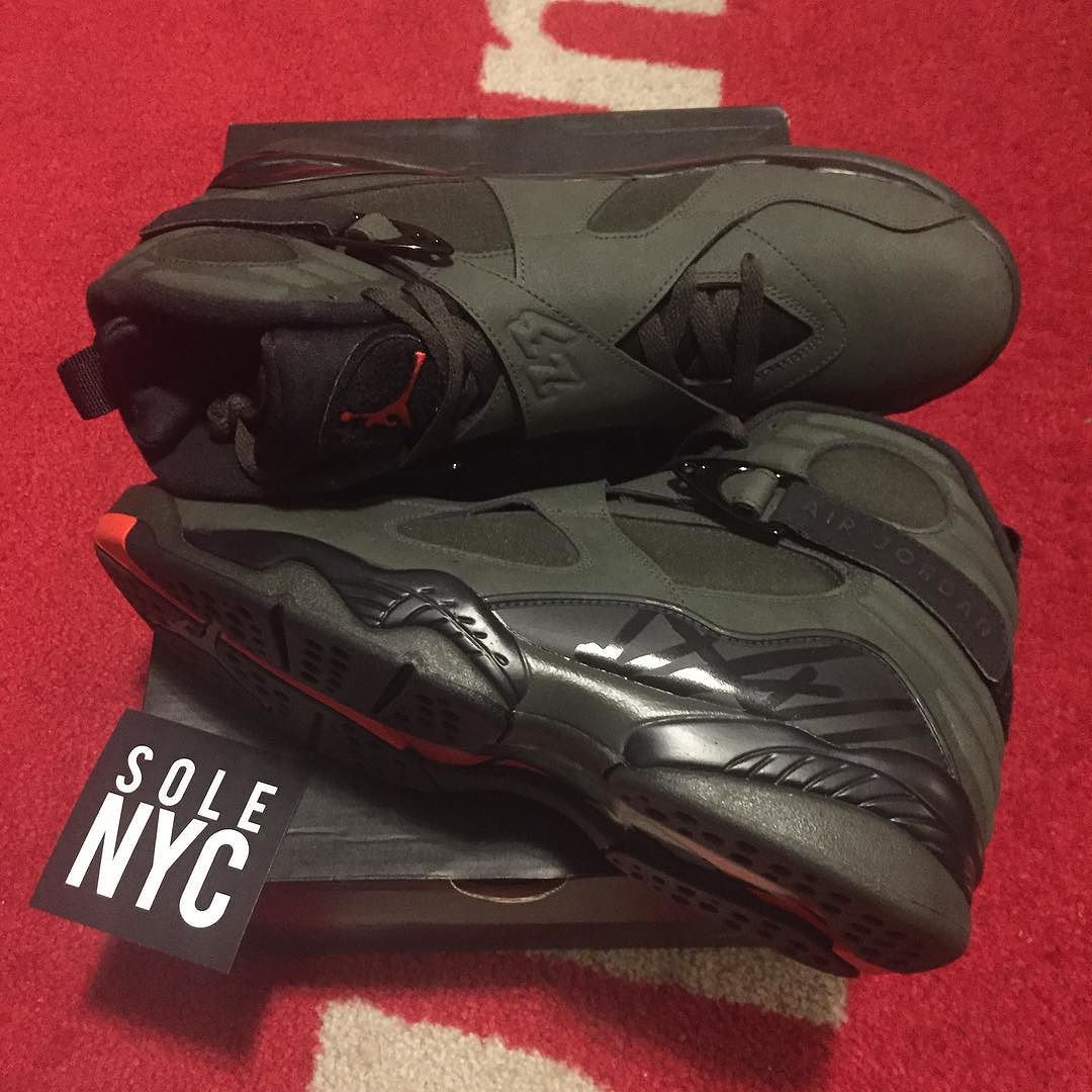 Olive green hot sale 8s jordans