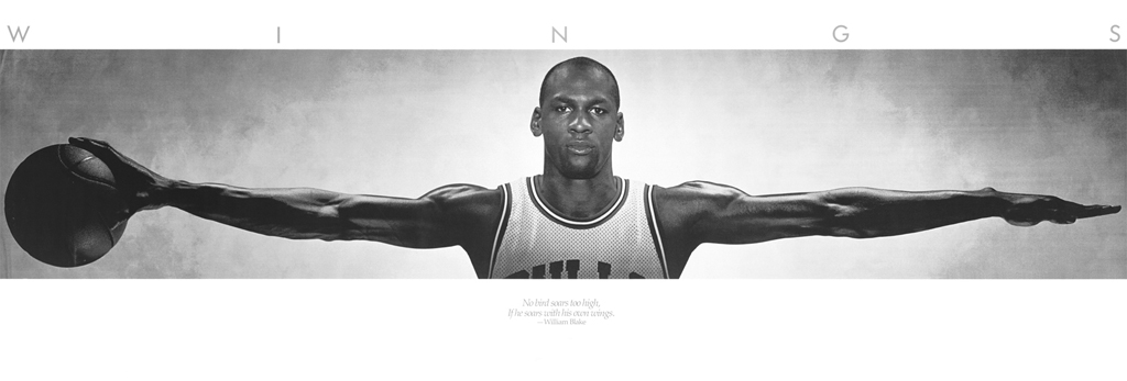Michael Jordan &#x27;WINGS&#x27; Nike Poster 1985