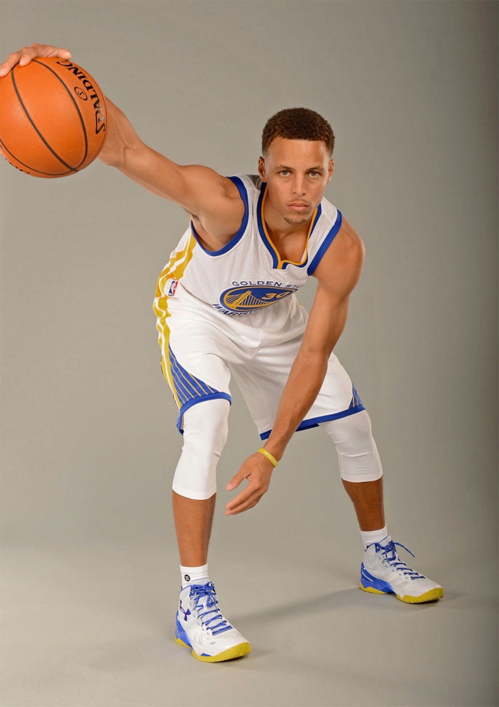 Stephen Curry wearing the &#x27;Home&#x27; Under Armour Curry Two