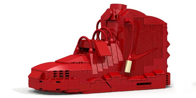 Lego Nike Yeezy 2 Red October (2)