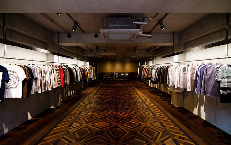 White Mountaineering Tokyo flagship via Retail Design Blog
