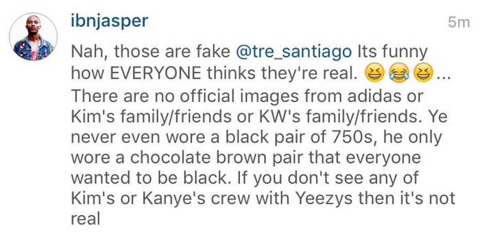 Ibn Jasper Says the Black adidas Yeezy 750 Boost Is Fake (2)