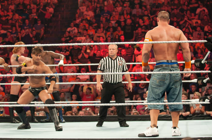 John Cena wearing the Jordan Flipsyde