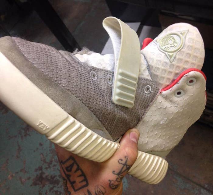 Nike Air Yeezy 2 with adidas Yeezy Boost Sole (1)